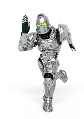 crusher combat is running in white background