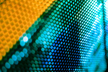 CloseUp LED blurred screen. LED soft focus background. abstract background ideal for design.