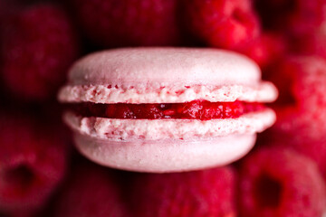 Macarons de frambuesa 