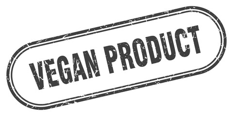 vegan product stamp. rounded grunge textured sign. Label