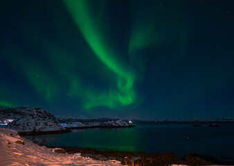 Naklejka na ściany i meble Polarlichter in Norwegen
