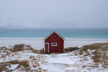 Fischerhütte am Strand