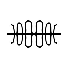 icon of music higher pitch, vector illustration