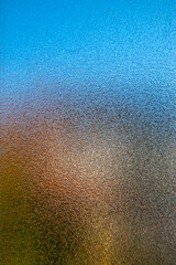 Abstract texture on the glass