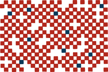 Fototapeta premium 歯抜け手描き市松模様壁紙