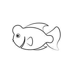 fish icon design isolated on white background