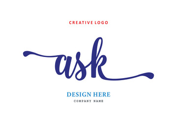 The simple ASK layout logo is easy to understand and authoritative