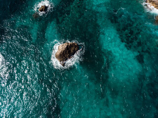 Aerial, Bird's eye, Drone view of Formentor, Cap de Formentor, Palma de Mallorca, Balearic Islands, Spain