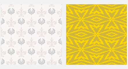 Background patterns in retro style for your design. Vector image.