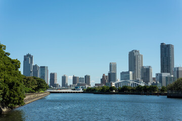 Naklejka premium 東京都港区竹芝からの風景