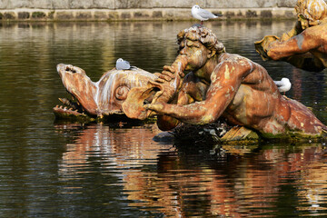 Fototapeta na wymiar Bassin d'Apollon - Jardin de Versailles