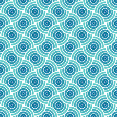 Fototapeta na wymiar Geometric circle seamless pattern background