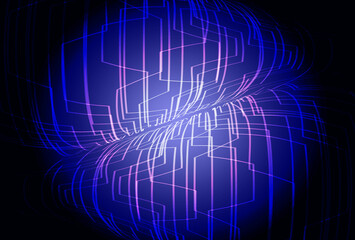 Blue cyber circuit future technology concept background
