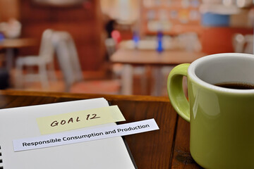 A card with the words 