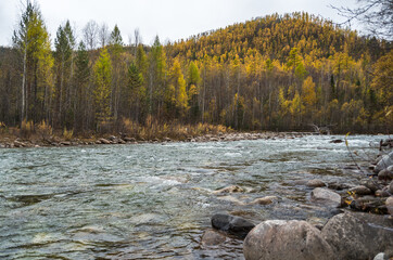 river in the mountains