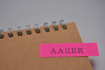 A sticky note with the word 