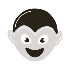dracula mouth halloween flat style icon