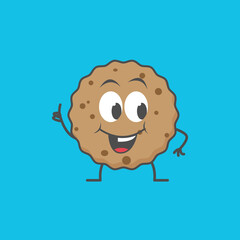 vector cookies mascot character illustration
