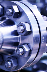 The flanged connection of pipeline