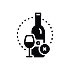 Black solid icon for essentially