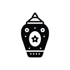 Black solid icon for modern