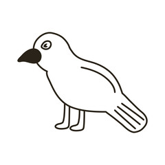 dark raven line style icon
