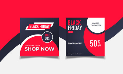 Black Friday Sale Social Media Post Template