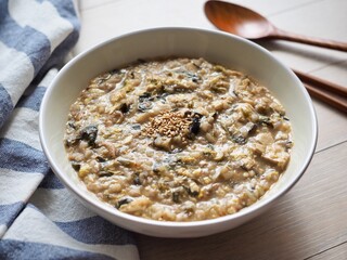 한국전통음식 된장채소죽
