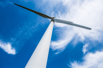 Wind turbines on the grassland