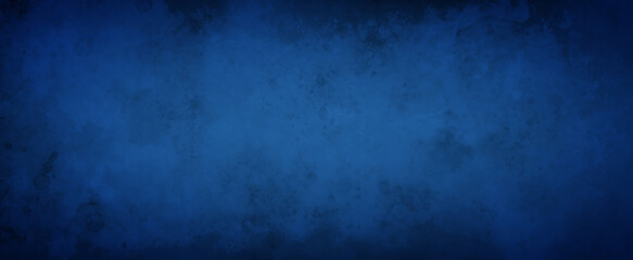 Obraz premium Blue background with old texture and distressed vintage grunge and watercolor paint stains and spatter drips in elegant blue paper illustration