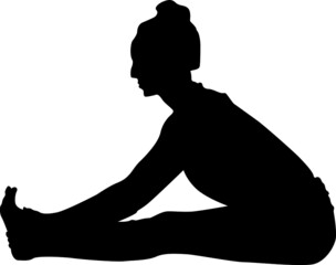 Silhouette Design from the Yoga in Black