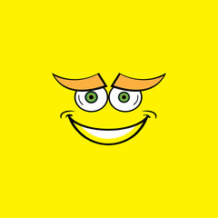 Smile emotion icon vector illustration design