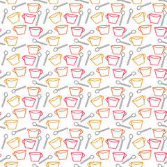 mugs and spoons pattern