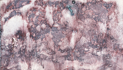 lilac purple paint in monotype technique, abstract texture background for your design ebru