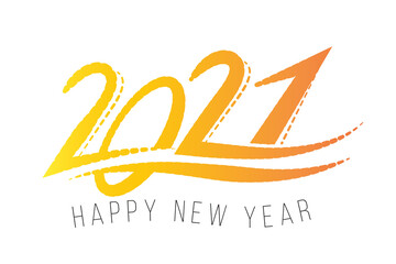 2021 New Year Logo text design