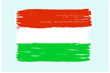 Hungary's national flag. Vector illustration