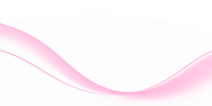 Abstract fractal pink wave on white background