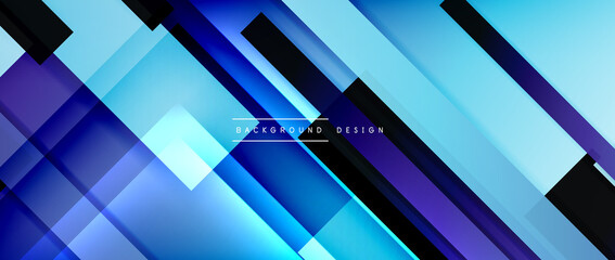 Dynamic lines on fluid color gradient. Trendy geometric abstract background for your text, logo or graphics