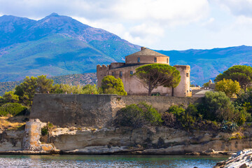 Fototapeta na wymiar Alte genuesische Zitadelle in Saint-Florent, Korsika, Frankreich