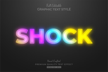 Gradient Neon Editable Text Style Effect Premium