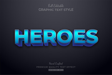 Heroes Movie Editable Text Style Effect Premium