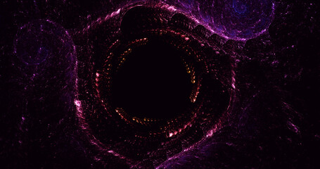 3D rendering abstract round light background