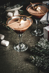 Toasted smores martini