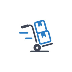 Fototapeta premium Hand truck icon