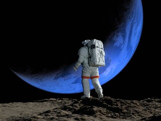 Fototapeta na wymiar The astronaut