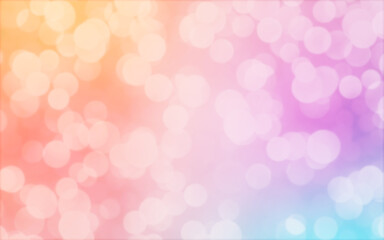 Colorful abstract background with pastel bokeh lights for background and wallpaper