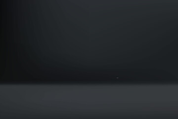 Empty dark color studio room