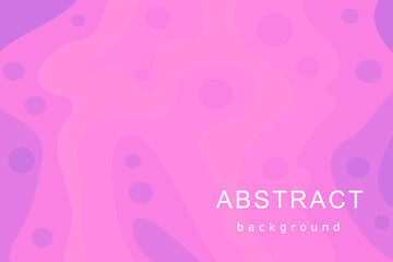 Vector illustration. Abstract pink flat background with circles. Use for poster, web