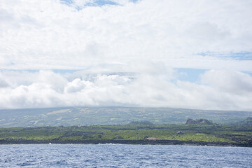 Walk on the Azores archipelago. Discovery of the island of Pico, Azores. Madalena