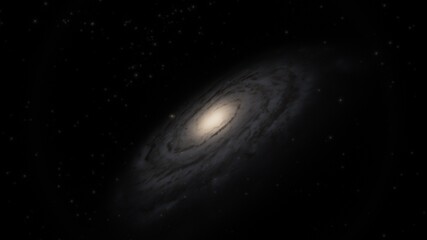 Naklejka premium Deep space planets, awesome science fiction wallpaper, cosmic landscape. 3d render